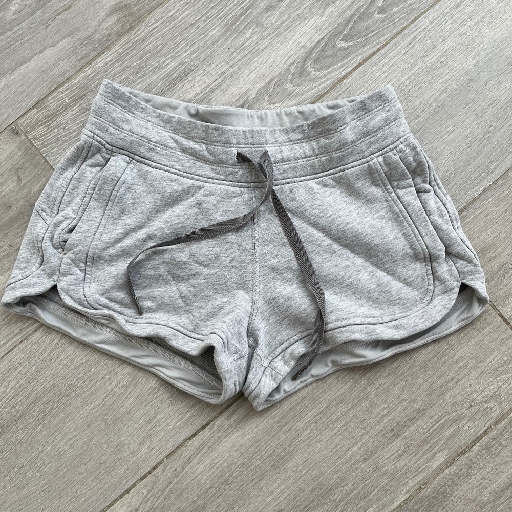 Lululemon Gray Scuba Shorts, Size 2